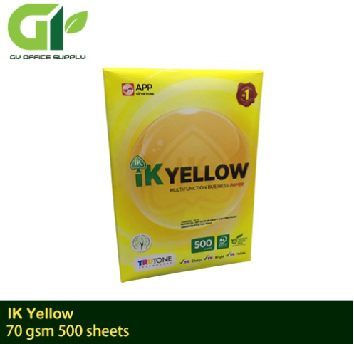 [GY Office] A4 IK Yellow 70 gsm x 500 Sheets