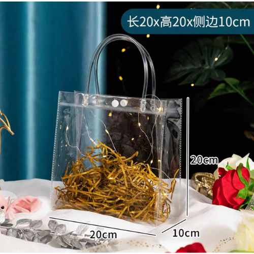 【Ready Stock】Clear Transparent PVC Plastic Shoulder Handbag/Gift Bag/Tote Bag