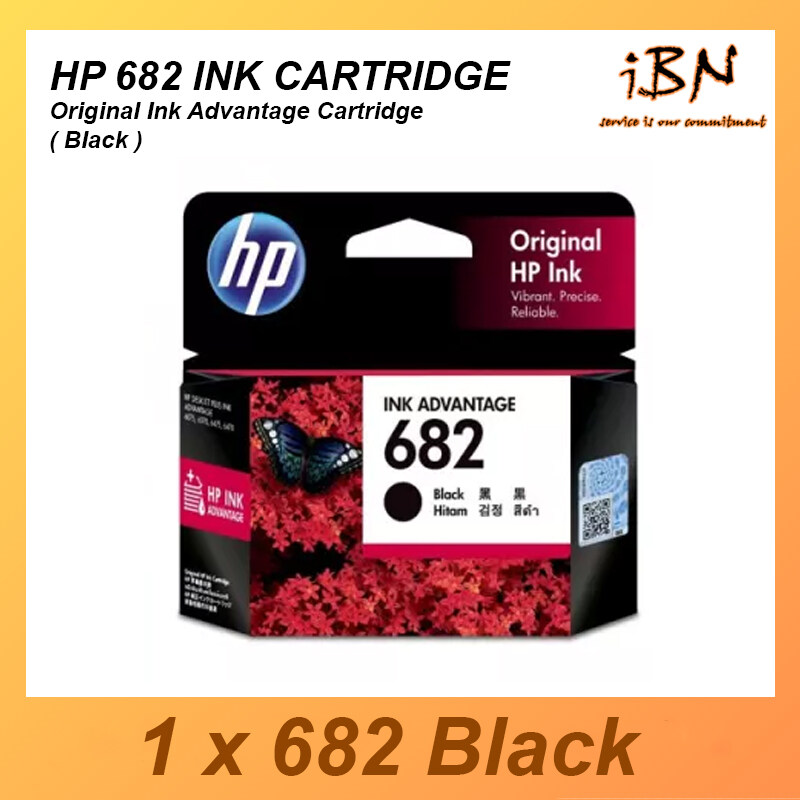HP 682 BLACK INK CARTRIDGE/ Tri-Color Original Ink Advantage Cartridge FOR HP PRINTER