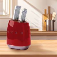 SMEG Knife kitchen knife set 7-Piece Knife holder Household Stainless Steel Vintage Western Knives set pisau dapur set