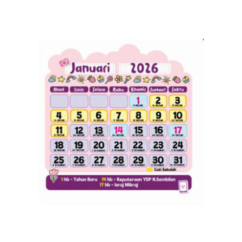 MINI WALL CALENDAR KAWAII CUTE 2026 GIFT NEW YEAR FRIEND