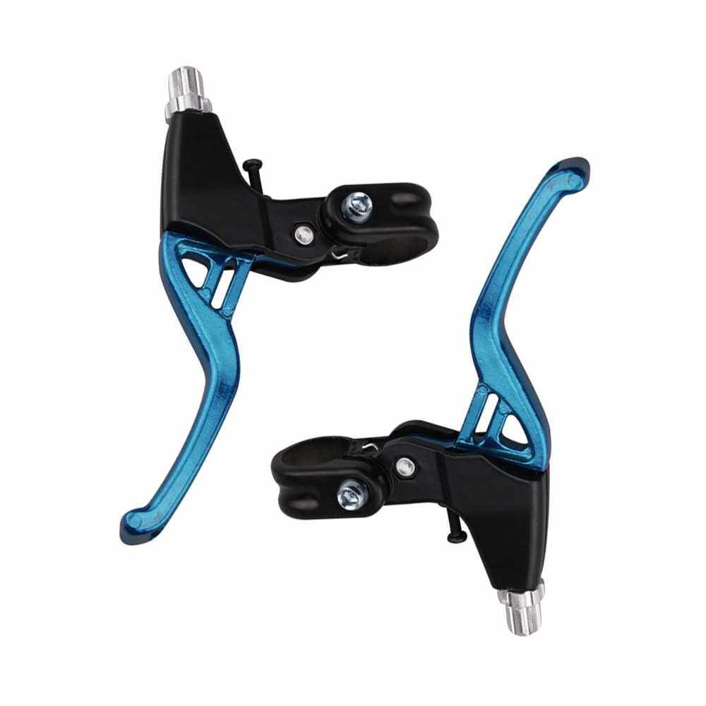 1 Pair Bicycle Brake Lever V-Brake Aluminium Alloy MTB Mountain Bike Brake Handle 22mm (Blue)