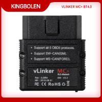 Vgate vLinker MC+ ELM 327 Bluetooth 4.0 Car Scanner Auto Diagnostic Tool OBD 2 Bimmercode