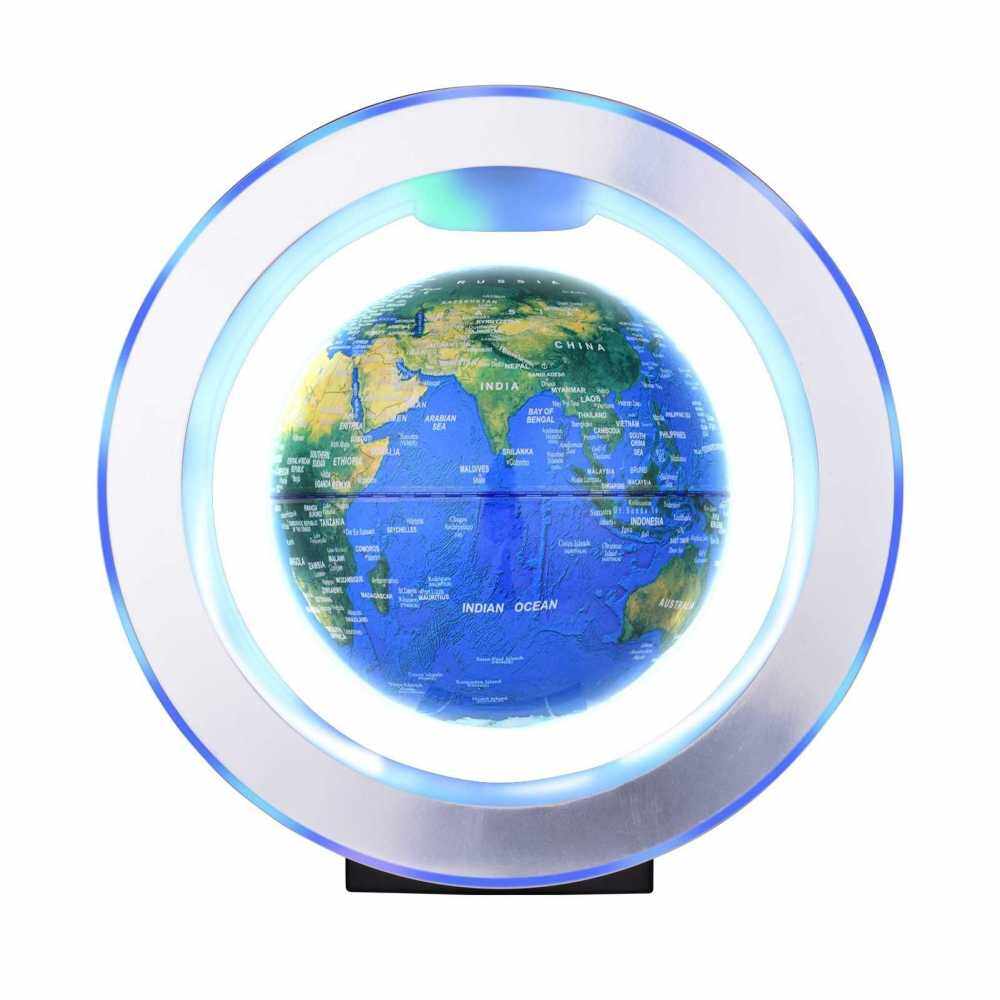 6 Inch Magnetic Leviation Floating Globe Anti Gravity Rotating Earth Ball Levitating World Map Globe
