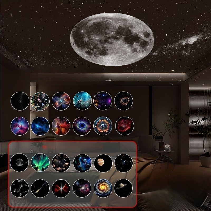 Mini Projector Night Light for Bedroom Sleep Awareness Eye Protection Starry Sky Atmosphere Light