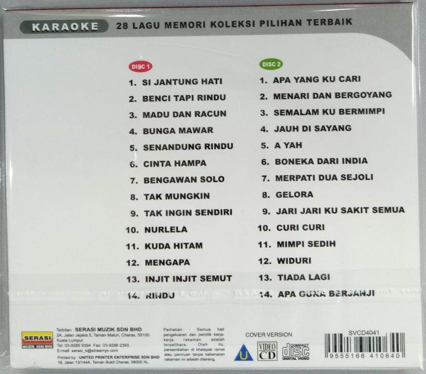 Karaoke Koleksi Pilihan Terbaik 28 Lagu Memori Indonesia Pop 2vcd Lagu karaoke, lagu lagu karaoke, video karaoke indonesia terima kasih banyak untuk semua orang yang telah berpartisipasi membangun channel ini, atas saran, kritikan. karaoke koleksi pilihan terbaik 28 lagu memori indonesia pop 2vcd