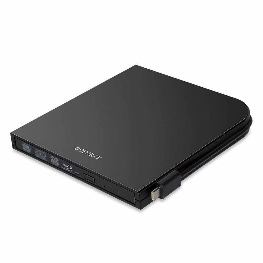 USB 3.0 Type-C Blu-Ray Drive External DVD Recorder BD-RE CD/DVD RW Writer Rewriter Portable ODD HDD Burner Drive for Windows/ Mac OS (Standard)