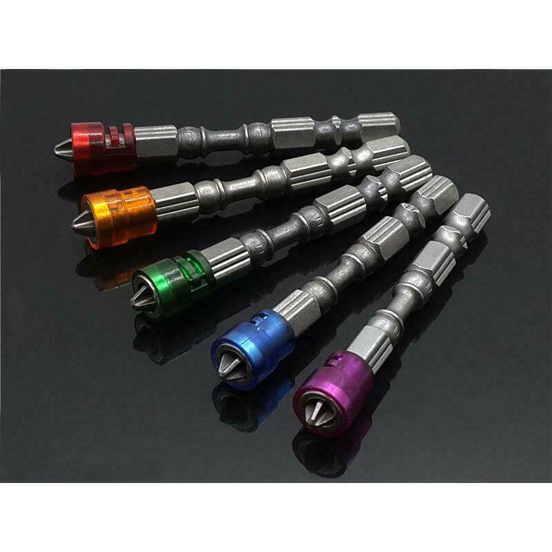 5 cái/bộ đầu vặn vít từ tính đầu vặn vít 65mm bộ khoan s2 thép hợp kim