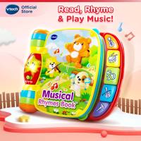 VTech Baby Toys Musical Rhymes Book Educational Toys for 6 months 9 months 1/ 2/ 3 year old toys kids Early Learning Toys Baby Book for Baby Early Development Toys infant and toddler boys and girls Music Book Kids e-book Nursery Rhymes Book Baby Xmas Toys
