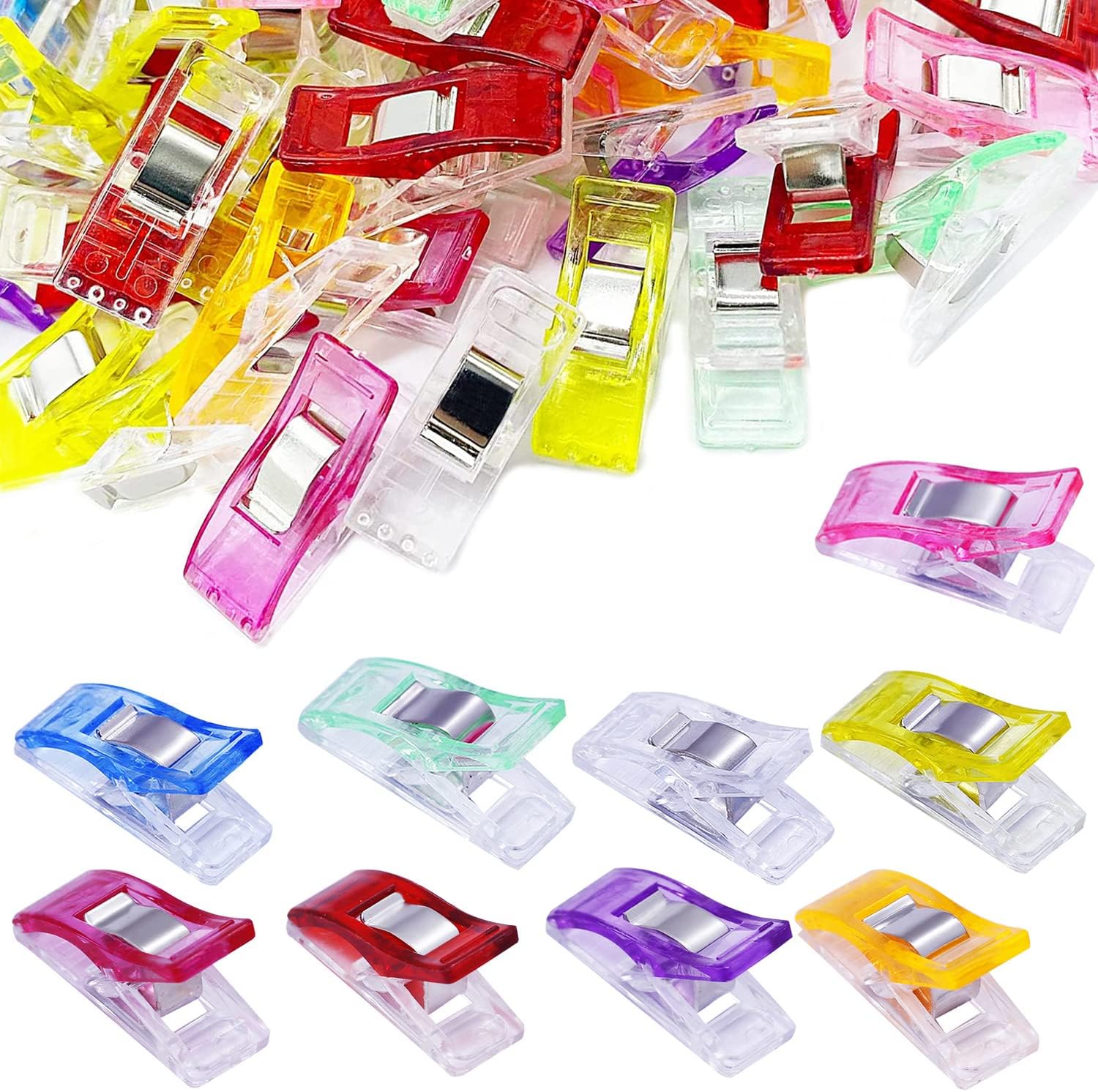 Sewing Clips for Fabric Quilting Clips Wonder Clips Fabric Clips Plastic Quilting Crafting Clips for SewingDressmaking CraftingHanging Objects