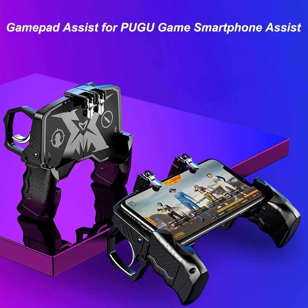 Gamepad Assist for PUGU Game Smartphone Assist Trigger Gamepad Game Button Keyboard Joystick (Black)