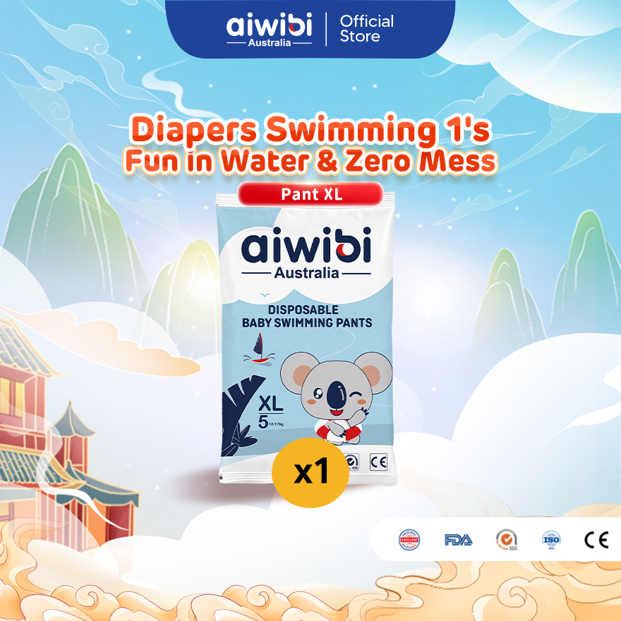 Aiwibi Baby Swimming Diapers (Pants x 1Pack)(Lampin Berenang Aiwibi)