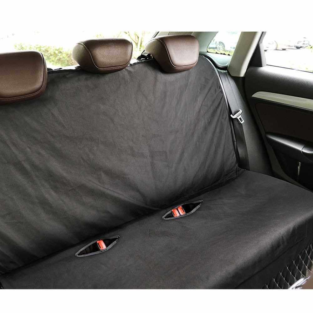 People's Choice Waterproof Rear Bench Seat Cover 600D Oxford Black Seat Cushion Water Resistant Universal Fit Seat Protection for most Cars & SUV Truck (Standard)