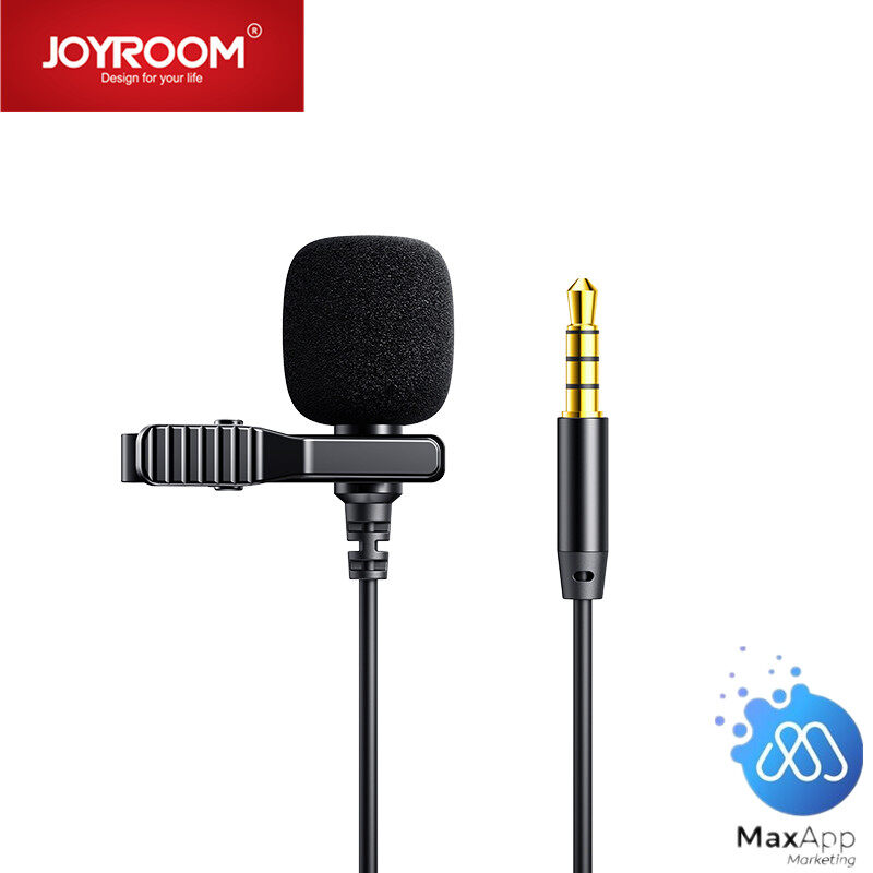 Joyroom Lavalier Microphone JR-LM1 recording and live microphone for mobile phone 3meter lapel mic