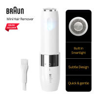 [Online Exclusive Model] Braun FS1000 Face Mini Trimmer Portable Everyday Hair Removal for Women Face Chin Cheeks White