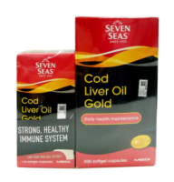 Seven Seas Cod Liver Oil Gold 500s+100s / 500s / 100s [EPA&DHA]