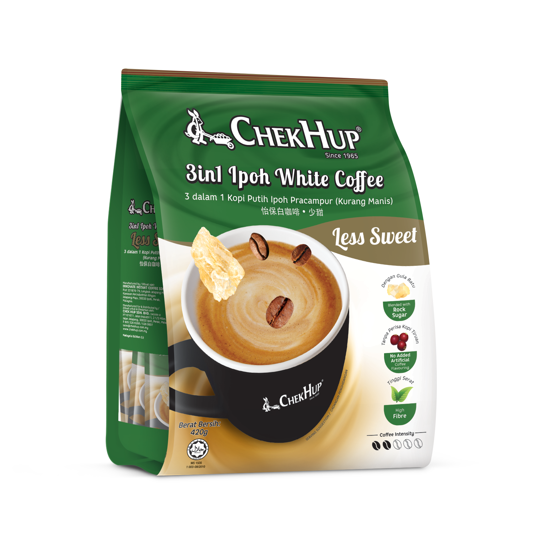 Chek Hup Ipoh White Coffee [Bundle of 3] [Combo set of Original, Rich, and Less Sweet]