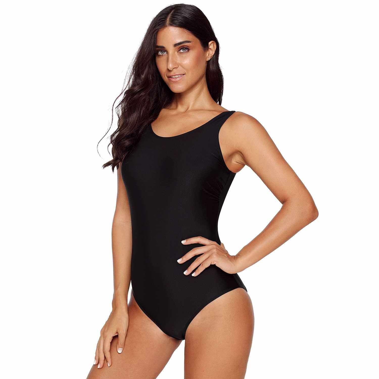 Best Selling Women One Piece Swimsuit with Detachable Padded Cups X Back Swimming Suit (Xl)
