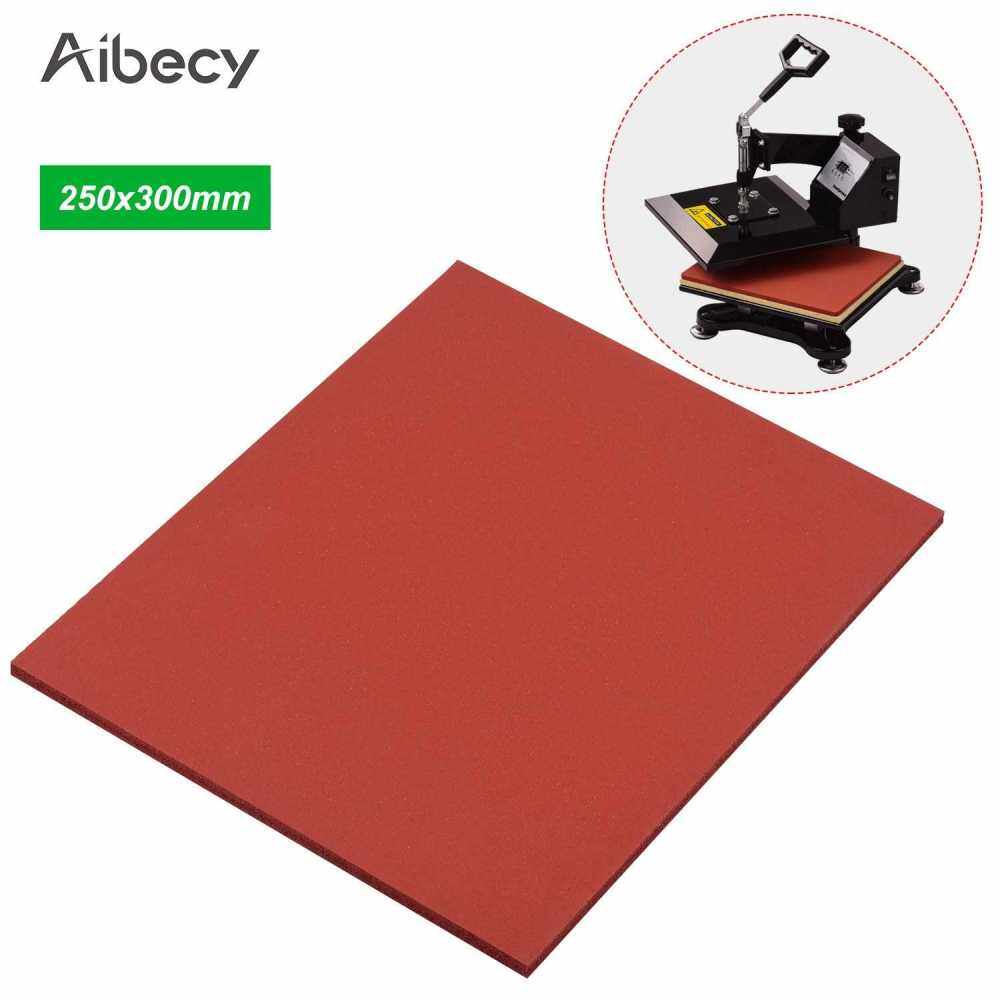Aibecy 250*300*8mm Heat Pressing Mat Silicone Pad High Temperature Resistant Plate for Heat Press Machine T-Shirts Heat Transfer Sublimation (Red)