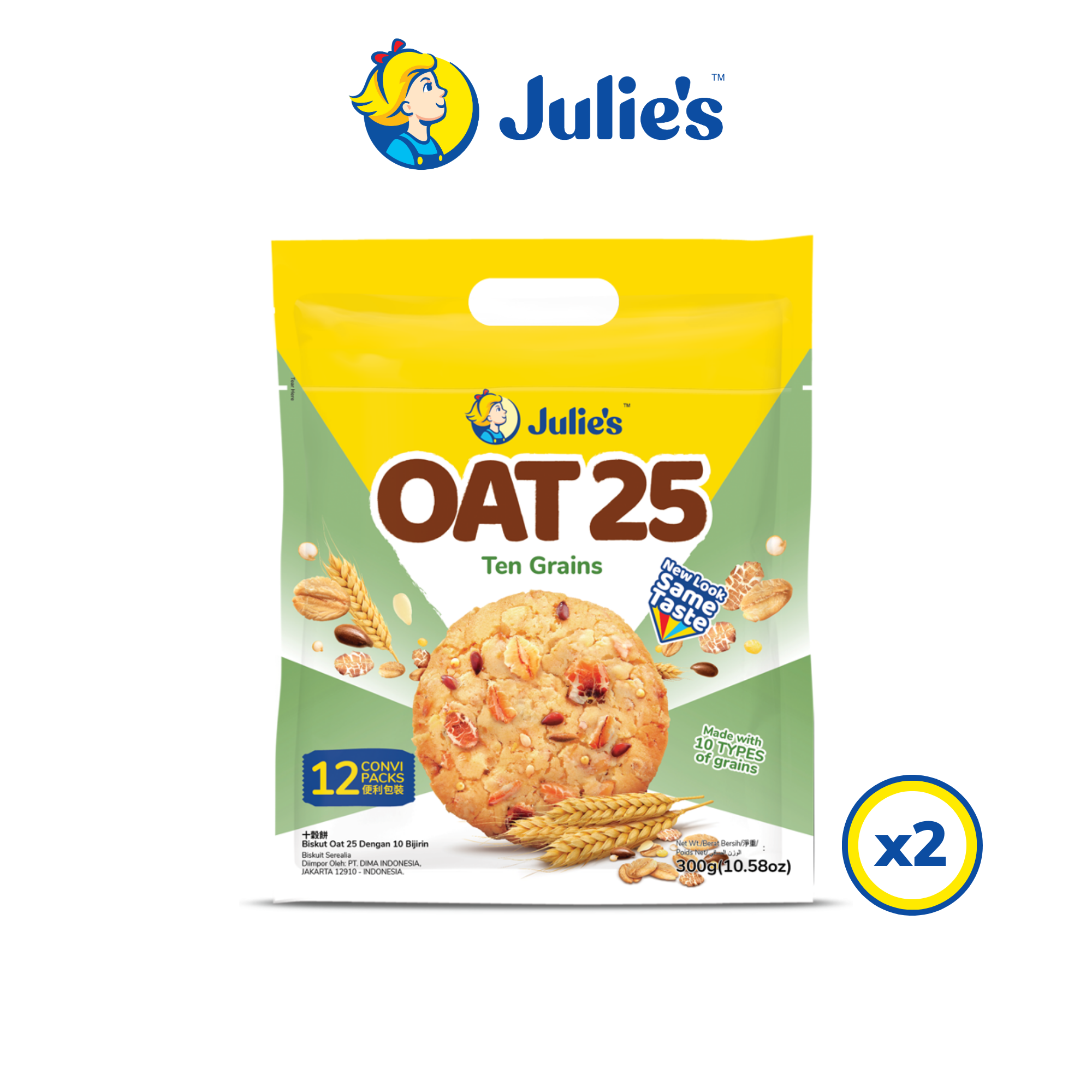 Julie's Oat 25 Ten Grains 300g x 2 packs