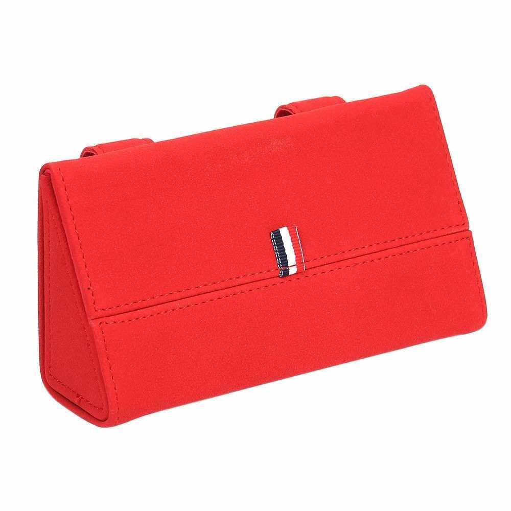 Car Visor Sunglasses Case Eyeglasses Holder Protective Box Eye Glasses Organizer (Red)