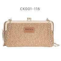BAELLERRY 2022 Cork Material New Style Less Ladies Multifunctional Long Mobile Phone Bag Fashion Messenger Bag Printed Wallet