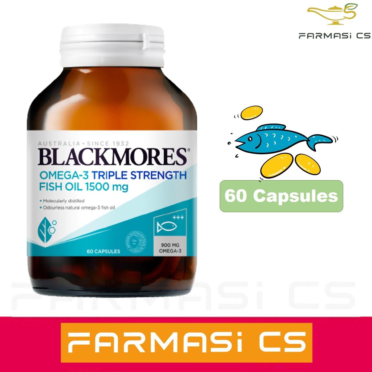 Blackmores triple outlet strength fish oil