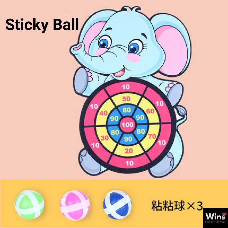 Elephant oy Target Sticky Ball Dart Board Creative Party Game