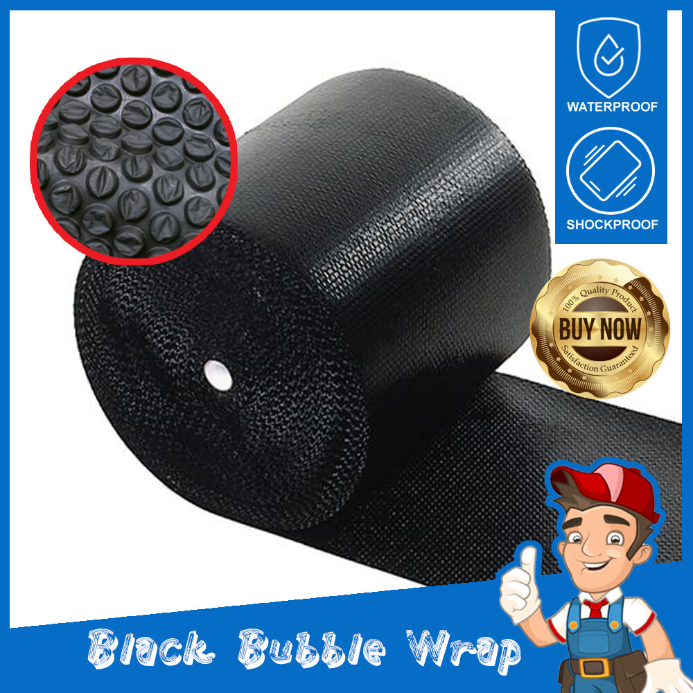 Black Air Bubble Wrap Packing Wrap Single Layer 10mm Bubble