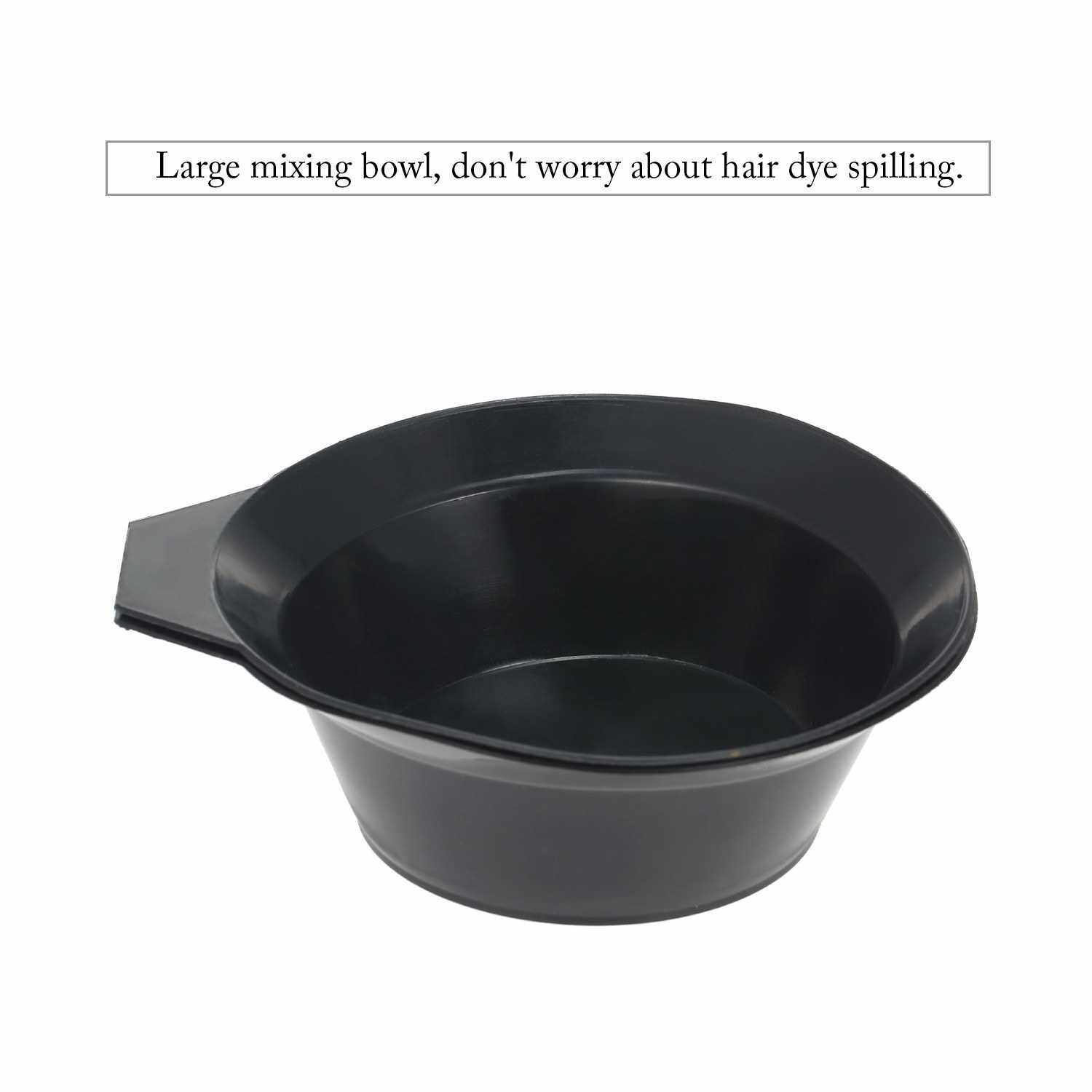 Hair Dye Coloring Kit 2 Hair Tinting Bowl 6 Dye Brush 4 Ear Cover 1