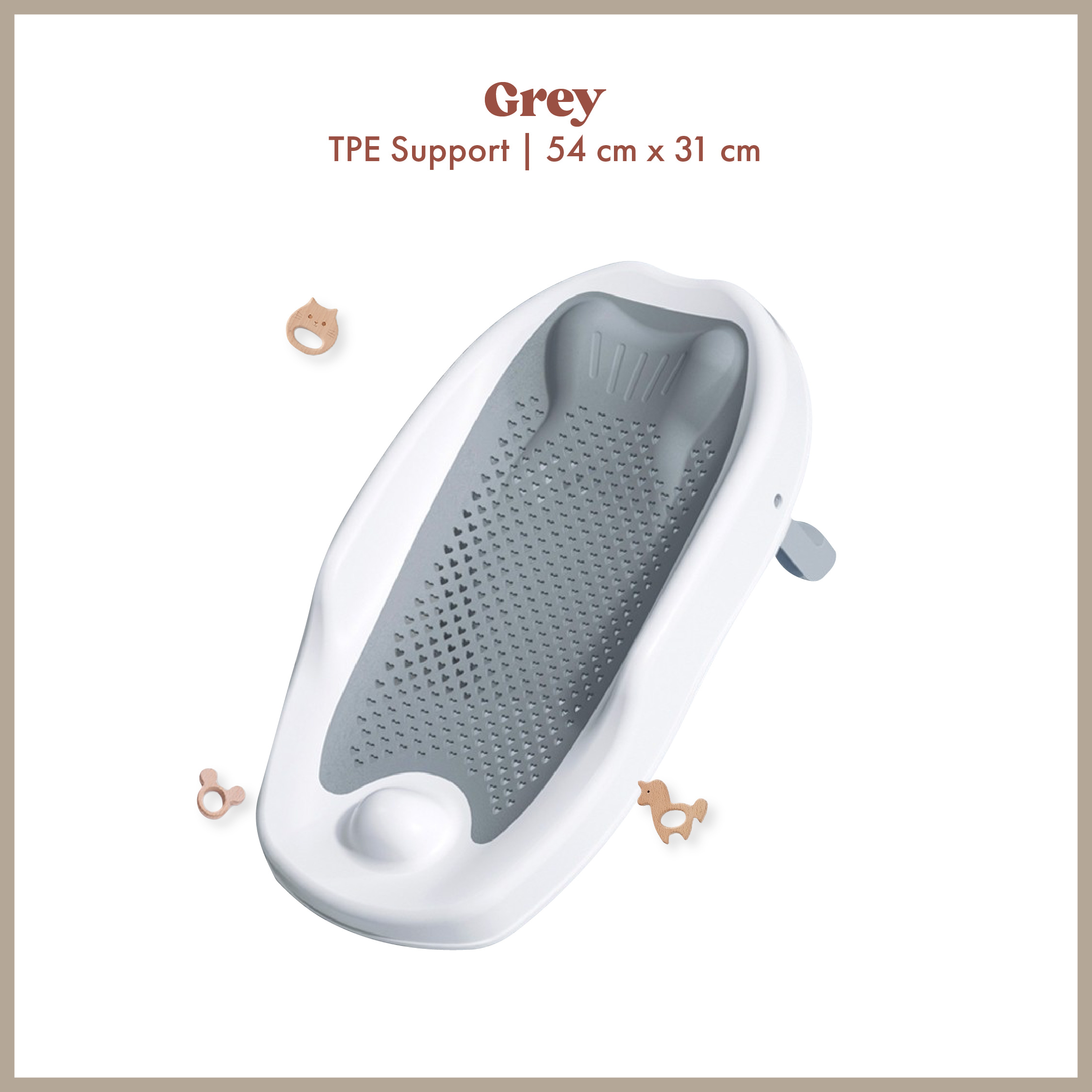 Day One 🍃 Baby Shower Cap Bath Tub Bath Stand Net Safety Seat Support Care Shower Baby Shower Net Bayi TPE Mandi Support