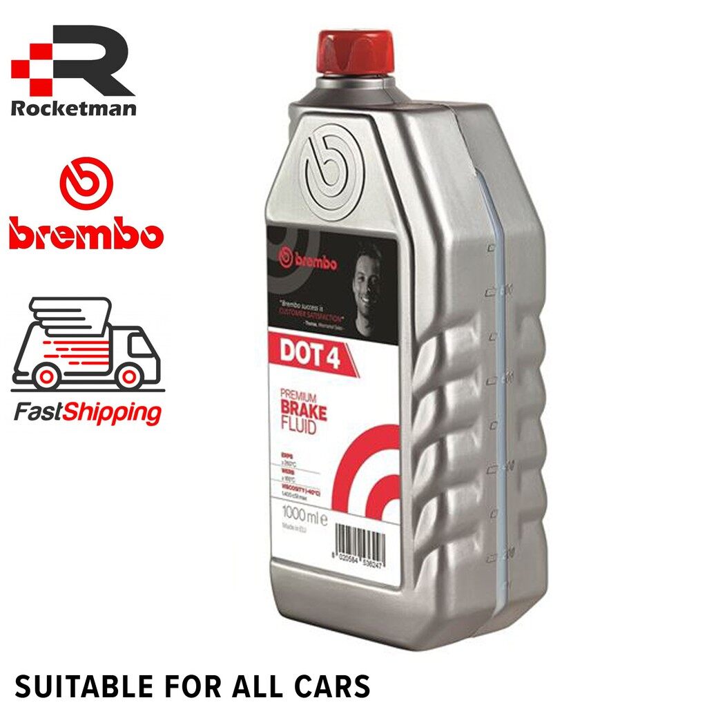 BREMBO PREMIUM BRAKE FLUID DOT 4 (1LITRE) (L04010) Ship From Malaysia