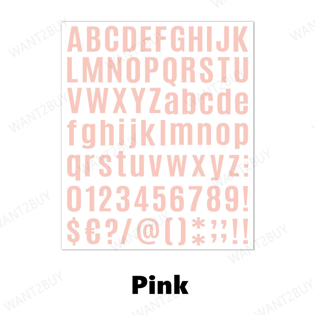 Alphanumeric A-Z 0-9 Letter Number Alphabet Sticker Wedding Birthday Festival Party BOBO Balloon Decoration Nombor 字母贴纸