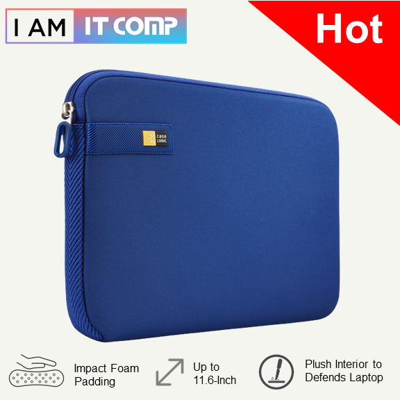 CASE LOGIC 11.6 INCH LAPTOP SLEEVE ( LAPS111 ) - PURPLE / PINK / ION BLUE