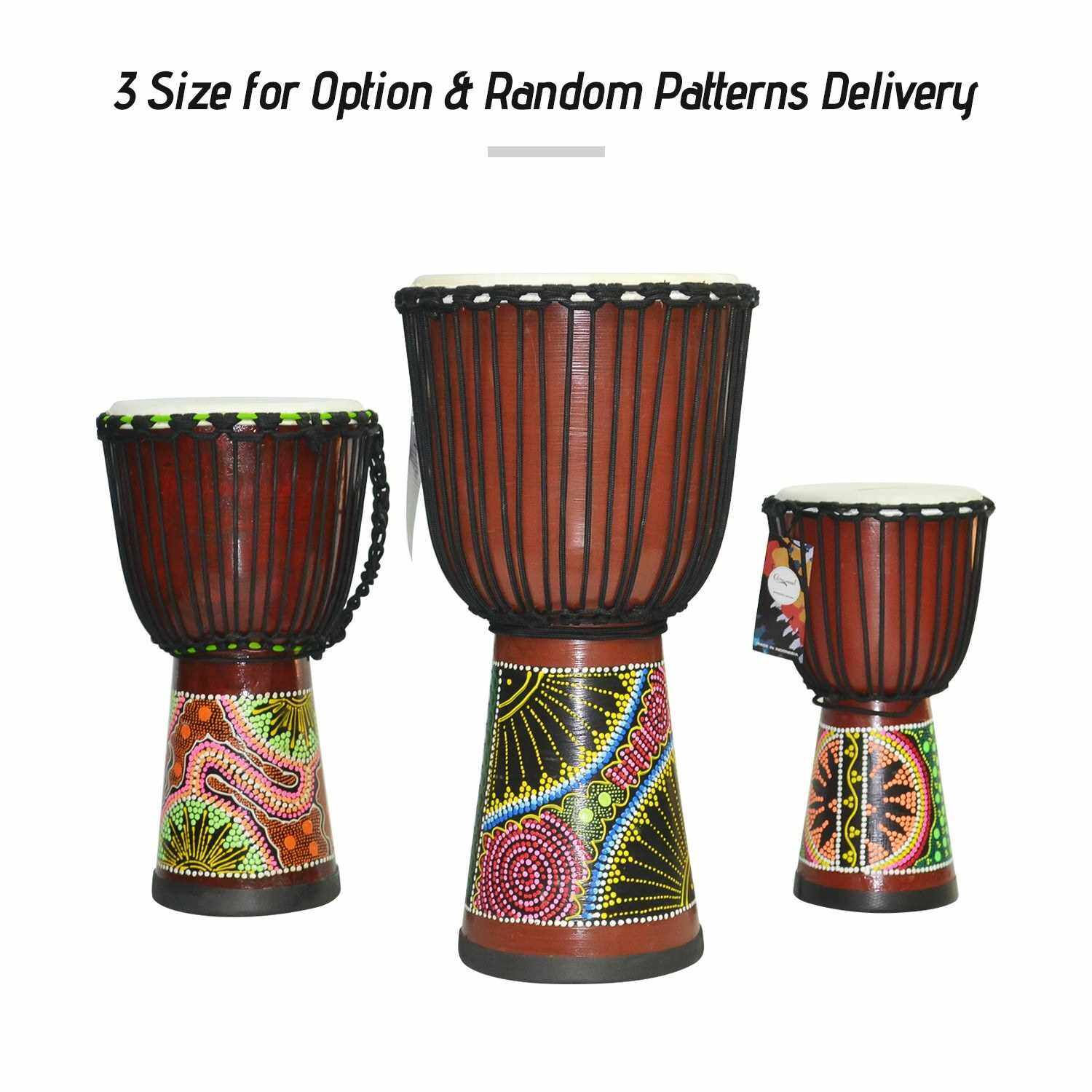 Camwood 12 Inch Wooden African Drum Djembe Bongo Congo Hand Drum ...