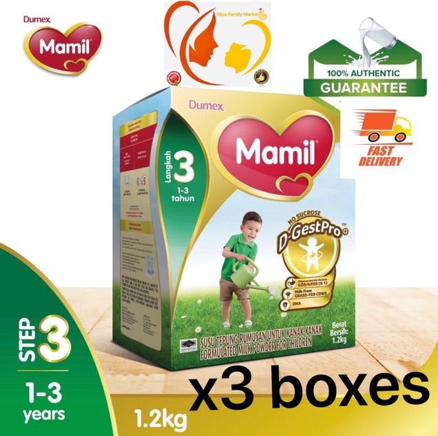 Dumex Mamil Step 3 (1.2kg x 3) NEW STOCK