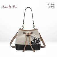 SWISS POLO Ladies Top Handle Sling Canvas Bag HLG 953 Multi Color Signature Collection