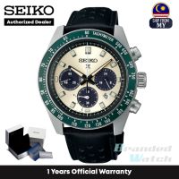 [Official Warranty] Seiko SSC943P1 Mens Prospex Speedtimer Gold Dial Chronograph Leather Strap Watch