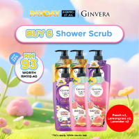 [Payday Exclusive] Ginvera World Spa Shower Scrub (Lavender x2 Lemongrass x2 Momo Peach x2)