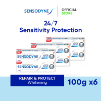 [Value Pack] Sensodyne Toothpaste Repair and Protect Deep Repair Lasting and Daily Sensitivity Protection - Whitening (100g x6)