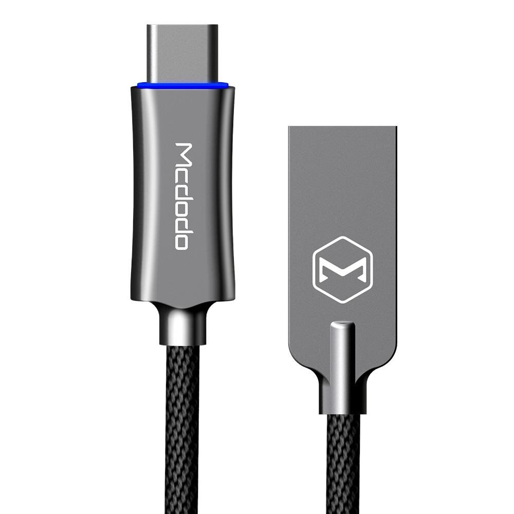Mcdodo Auto Disconnect USB Type C 2.4A 1M Black / Gold / Blue / Red Cable With Auto disconnect, Data transmission And Power Protection (CAB-CA2881/CAB-CA2880/CAB-CA2882/CAB-CA2883)
