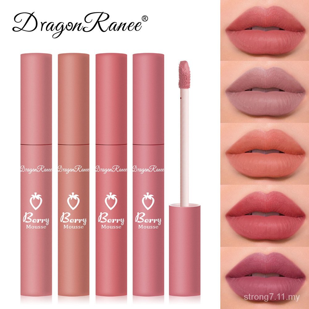 口红 COD lipstick tahan lama 24 jam Lip Lacquer Lipstick Matte Finish Non-Fading Nonstick Cup Velvet Lip Lacquer Cup Lasting Matte Finish Lipstick