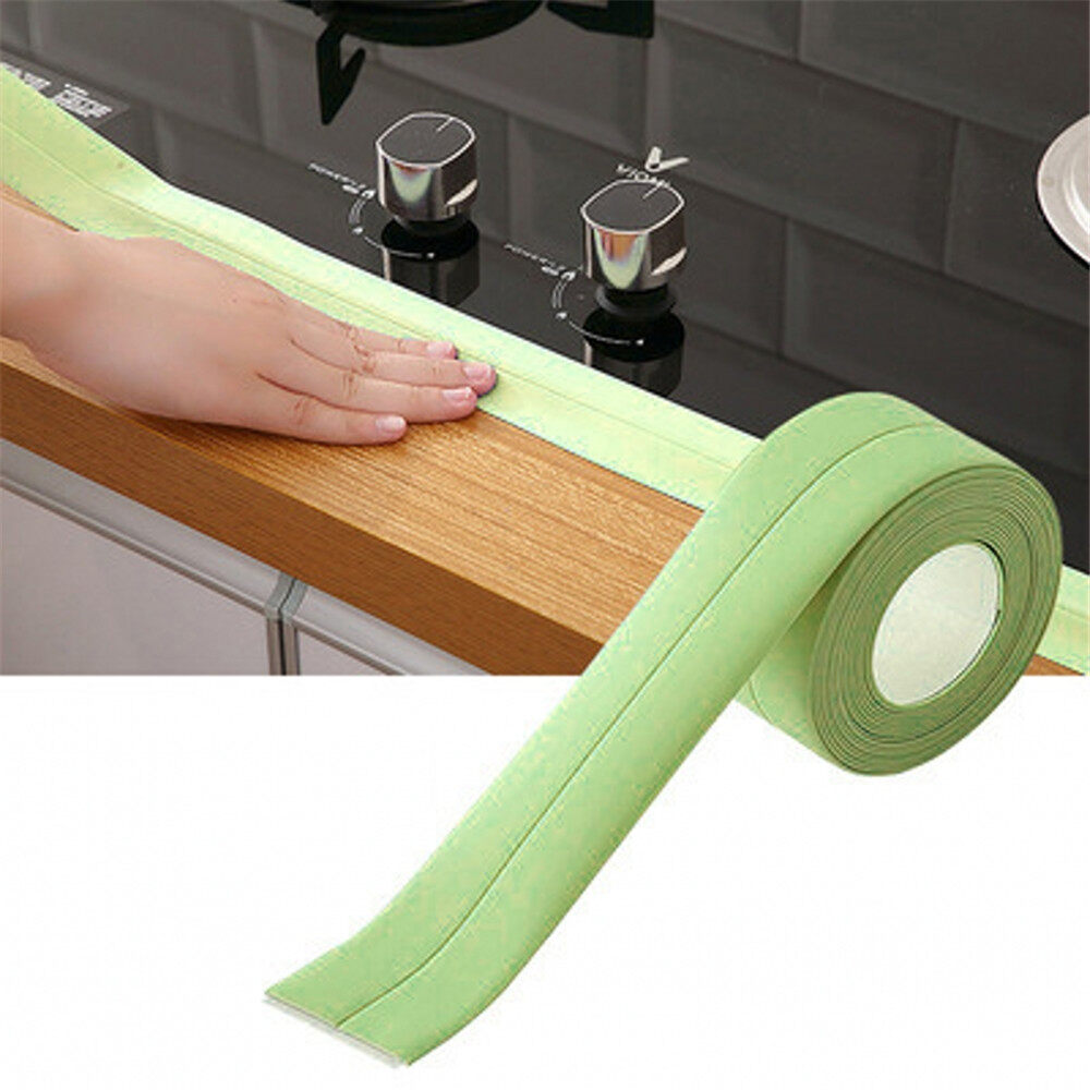 [Pandy] PVC Miếng Dán Tường chống nước tự dính bồn rửa bếp nứt Dải bếp bồn tắm phòng tắm góc băng keo kín không thấm nước