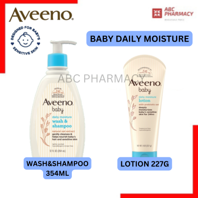 AVEENO Baby Daily Moisture Wash & Shampoo 354ml / Lotion 227gm