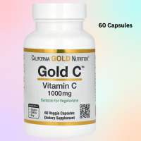 California Gold Nutrition Gold C USP Grade Vitamin C 1000 mg 60 / 240 Veggie Capsules (EXP: 2028)