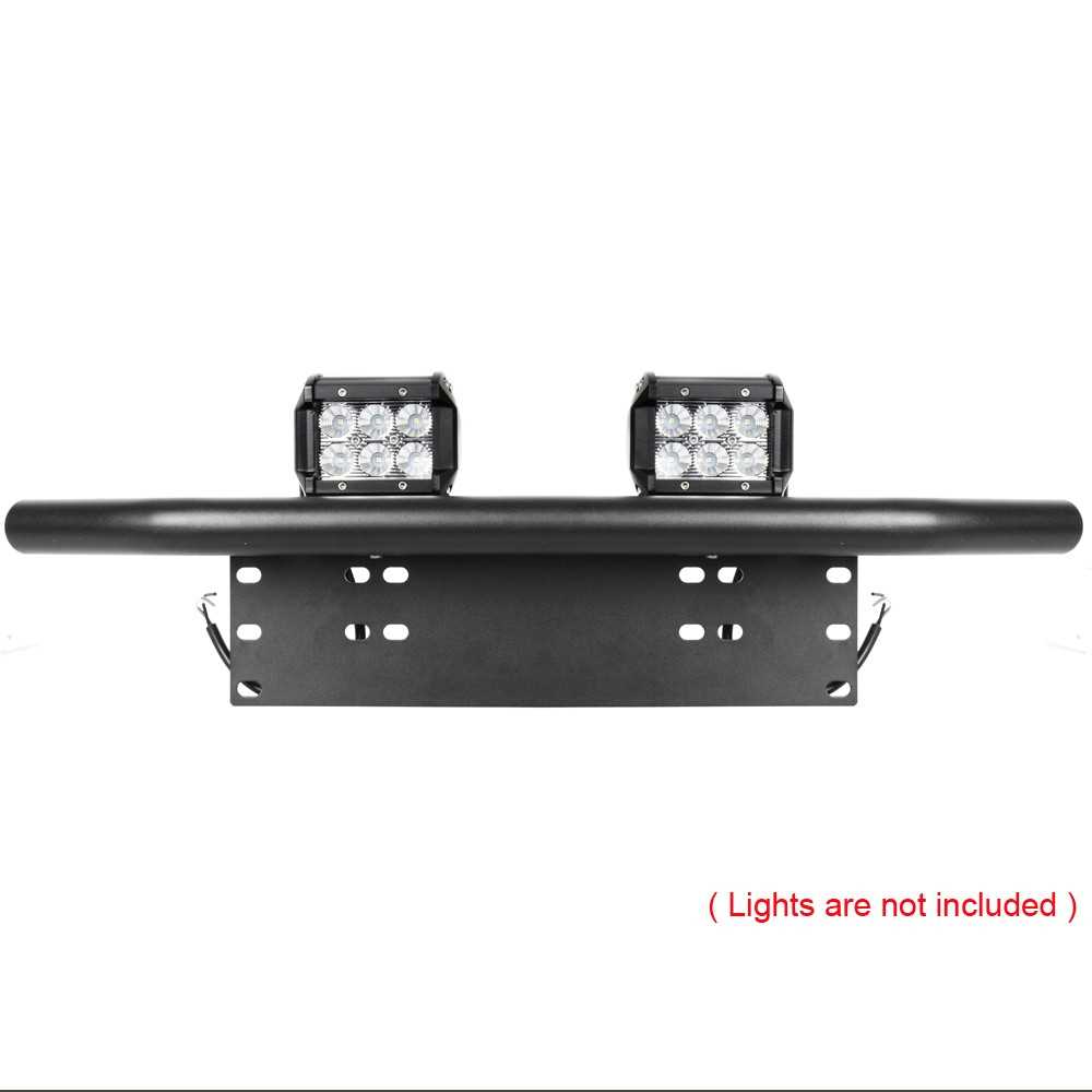 No Drill Front Bumper License Plate Mount Bracket Holder
