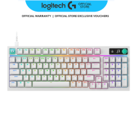 Logitech G316 X 98 Wired Gaming Keyboard 8 kHz Report Rate Hot-Swappable Linear/Tactitle Switches Gasket Design LED Dot Matrix Display & Dial USB-C for PC - [KB Layout]/[color]