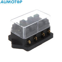 Universal Car Truck Vehicle 4 Way Circuit Automotive Middle-sized Blade Fuse Box Block Holder