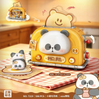 LOZ IDEAS Mini Block Mr Panda Series Retro Computer Toaster Gift Decoration Building Brick Toy 7219 / 7220