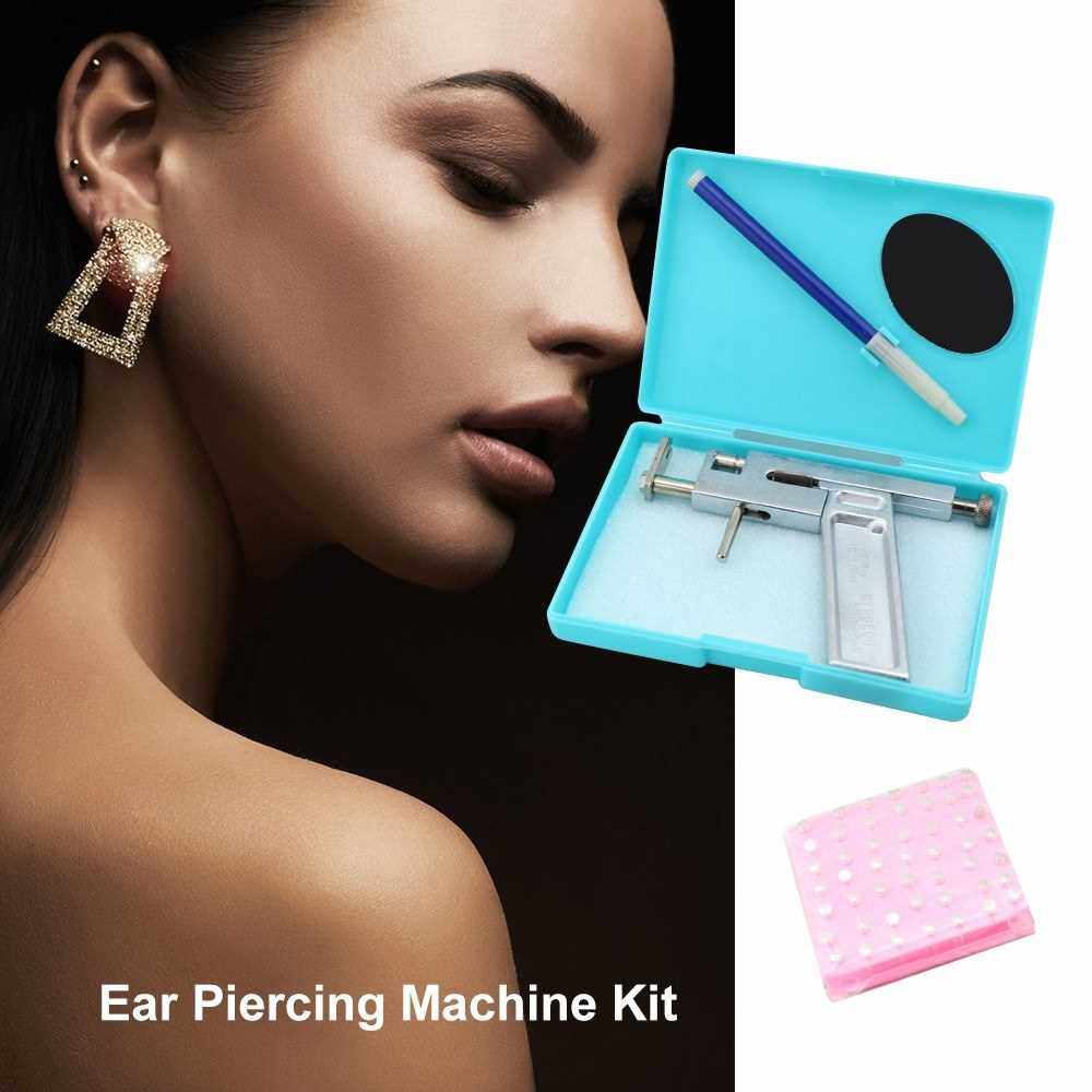 Best Selling Ear Piercing Machine Kit Safety Ear Nose Navel Body Piercing Gun Kit Set With 98pcs